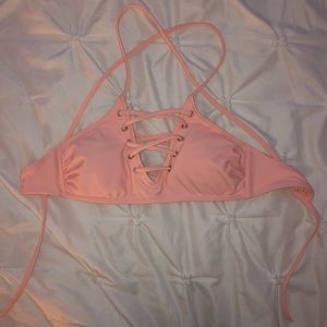 Light Pink Cross Bathing Suit Top